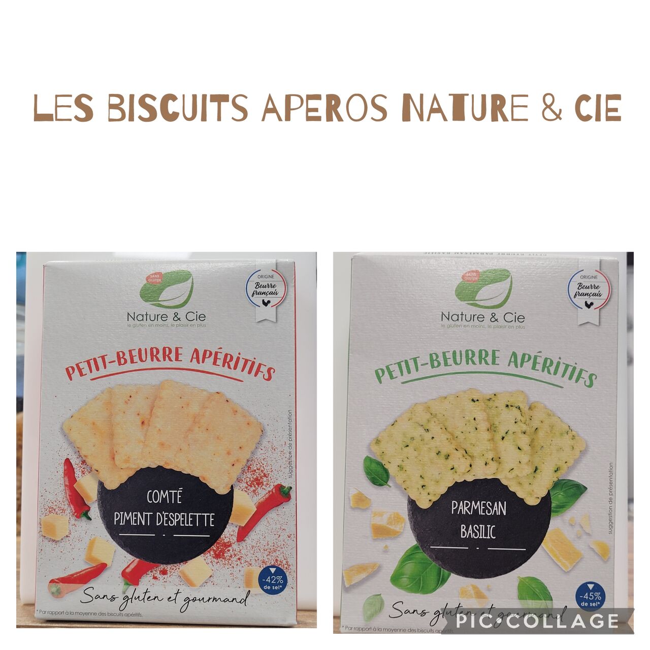 les biscuits apéros de chez Nature & Cie disponibles en boutique !