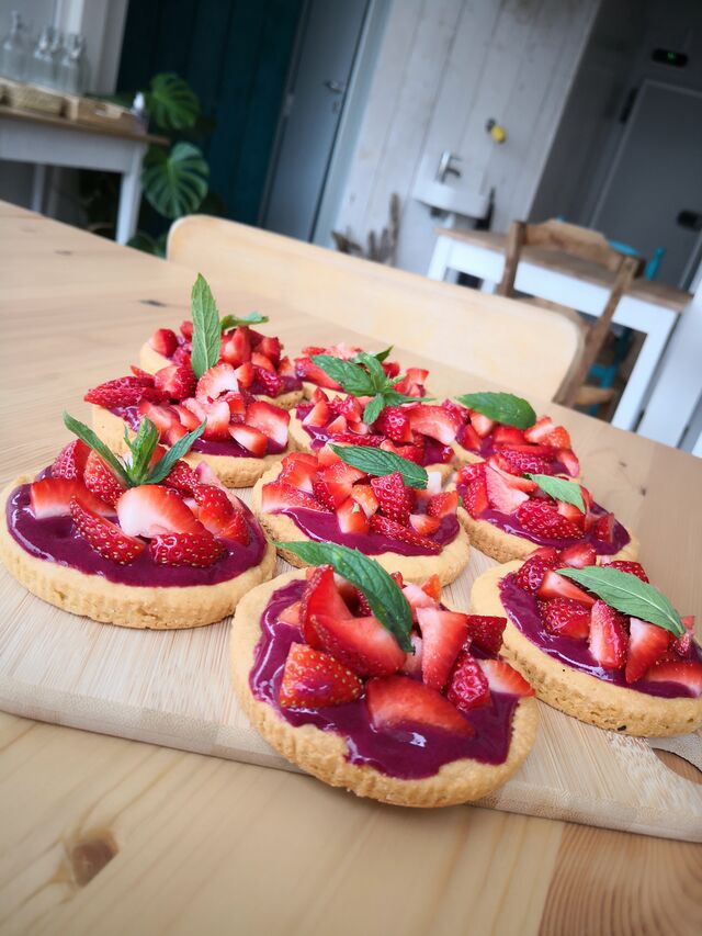 Sablé aux fruits rouges