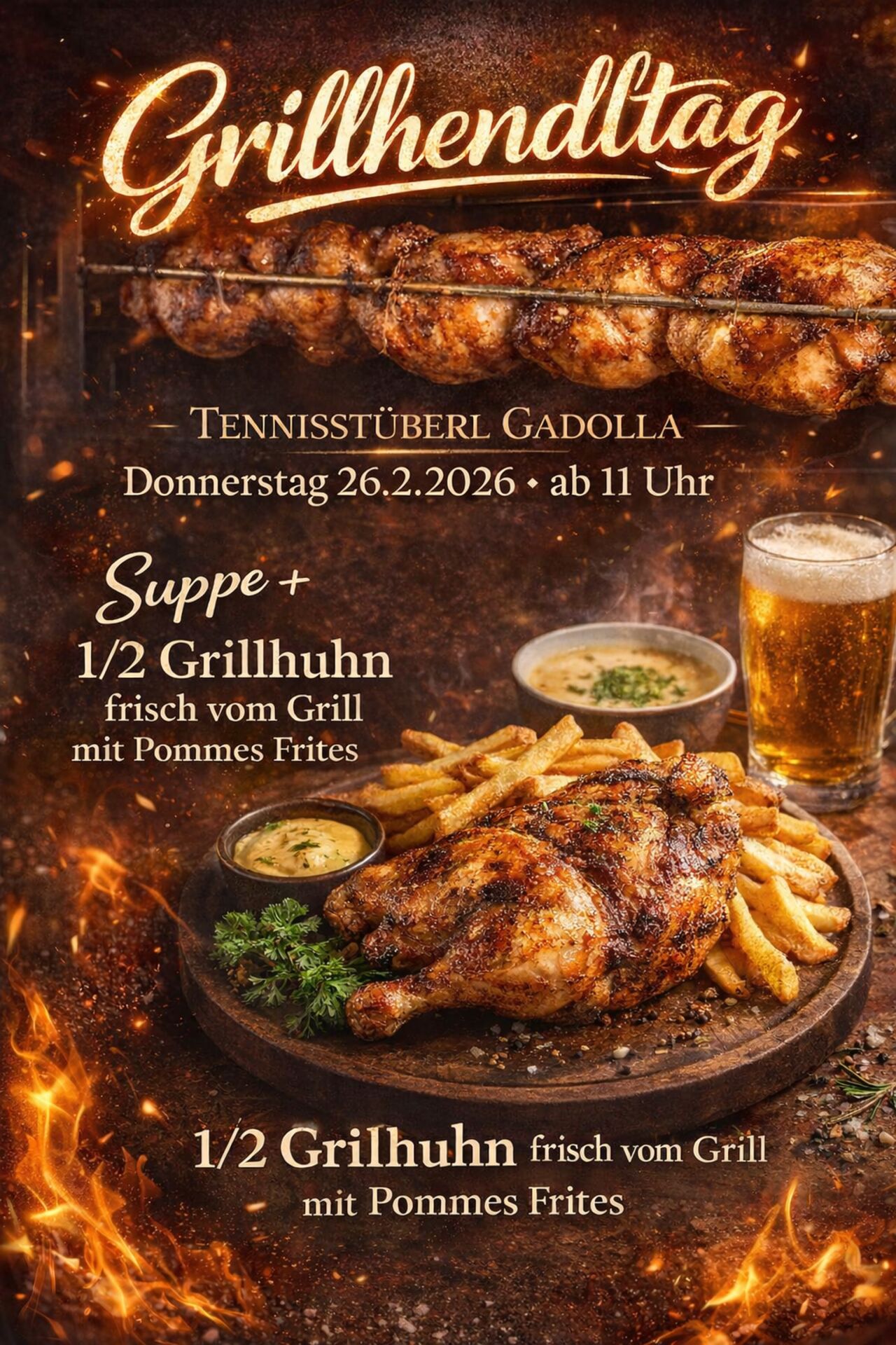 Grillhendl am 26.2.2026