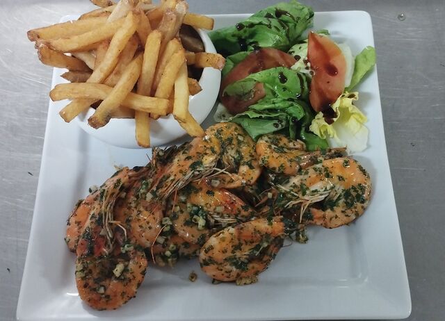 Crevettes à la plancha 