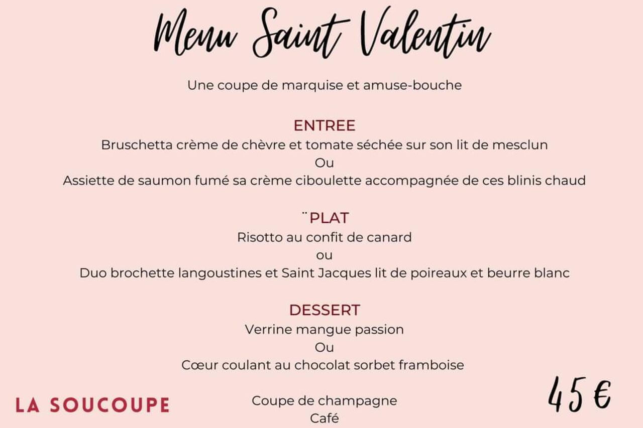 Soirée spéciale Saint Valentin