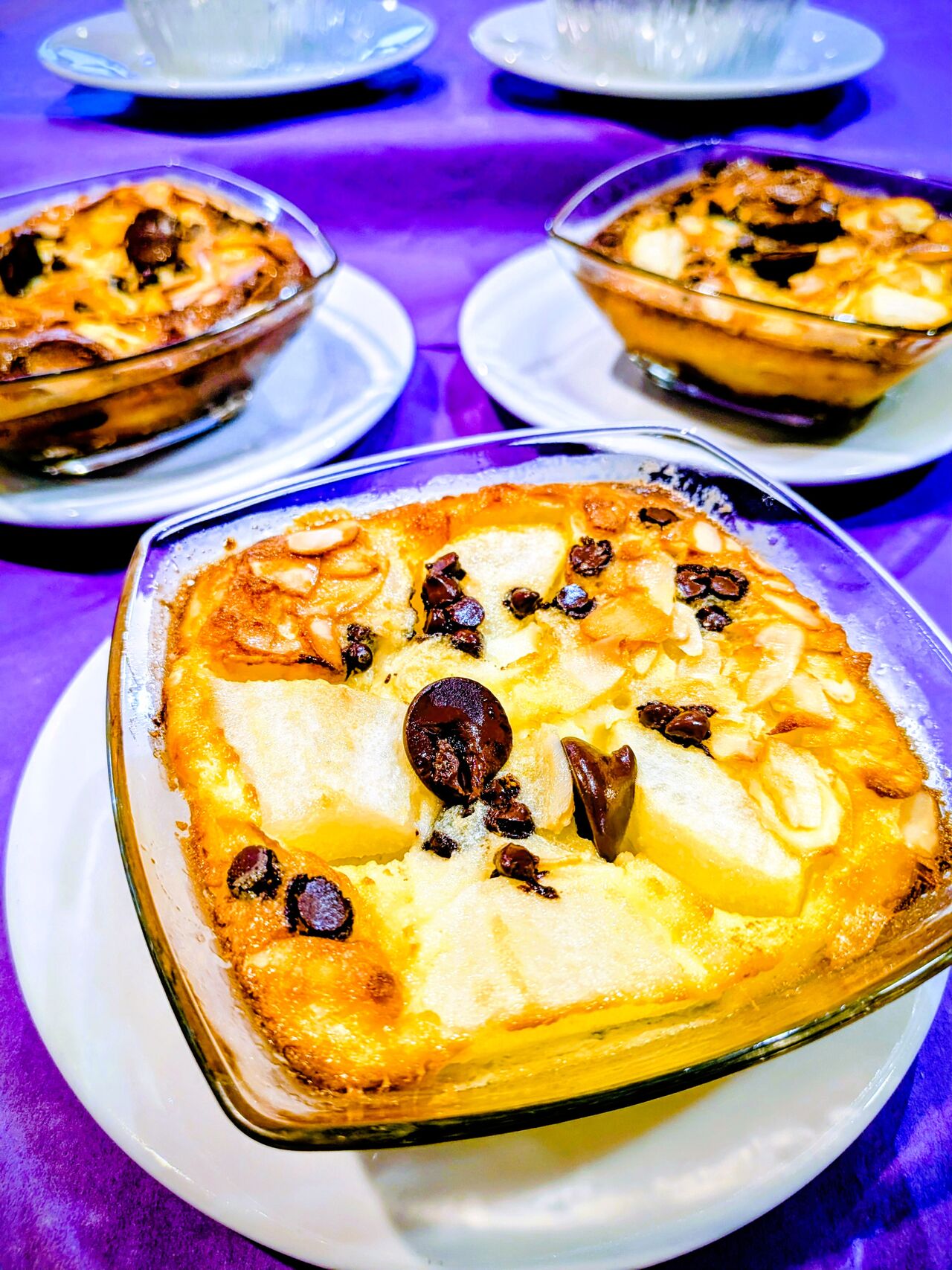 Clafoutis aux poires et chocolat
