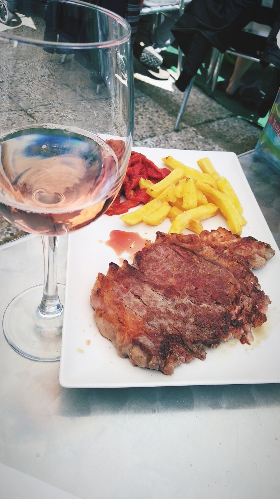 Entrecot a la plancha fileteado