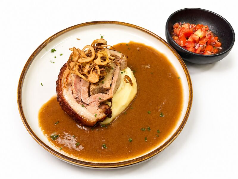 Menü 1: Schweinebauchrollbraten
