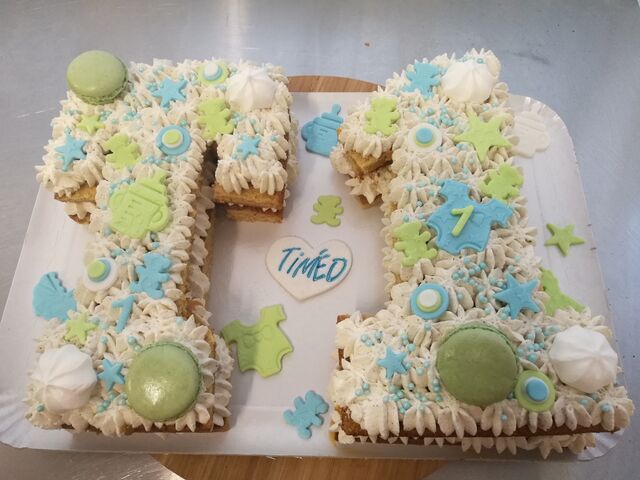 Number&letter Cake Timéo 1 an