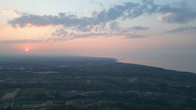 Tramonto a Fossacesia luglio 2024