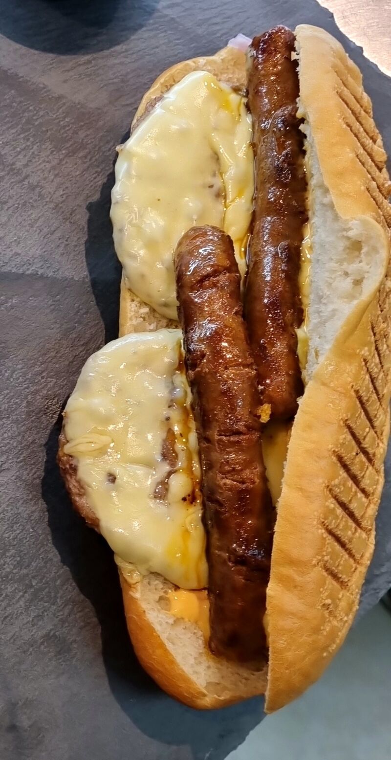 Sandwich steak merguez