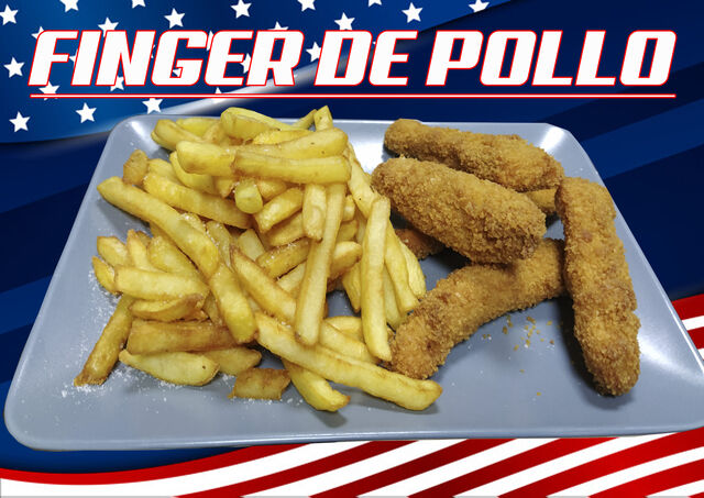 5 Uds. con Patatas Fritas y Salsa a elegir.