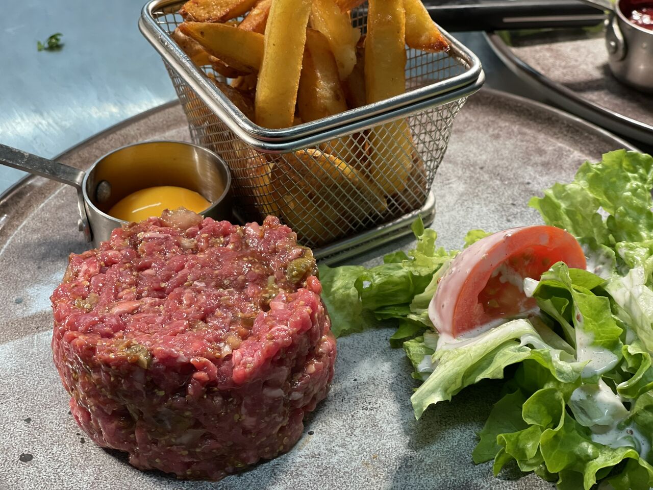 Tartare de bœuf préparé