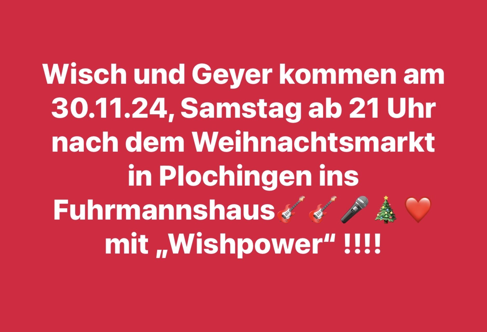 "Wishpower" mit Wisch und Geyer