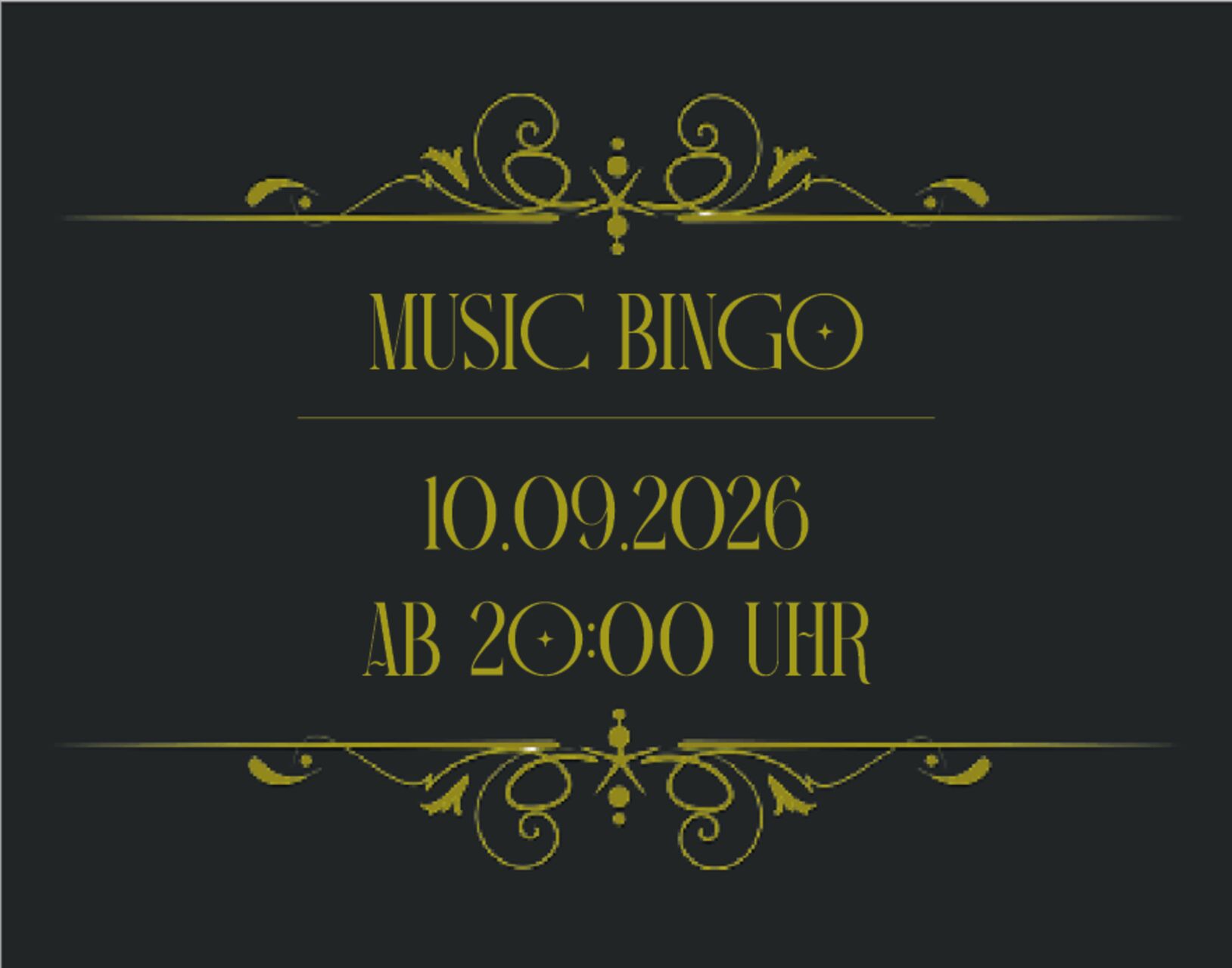 MUSIC BINGO