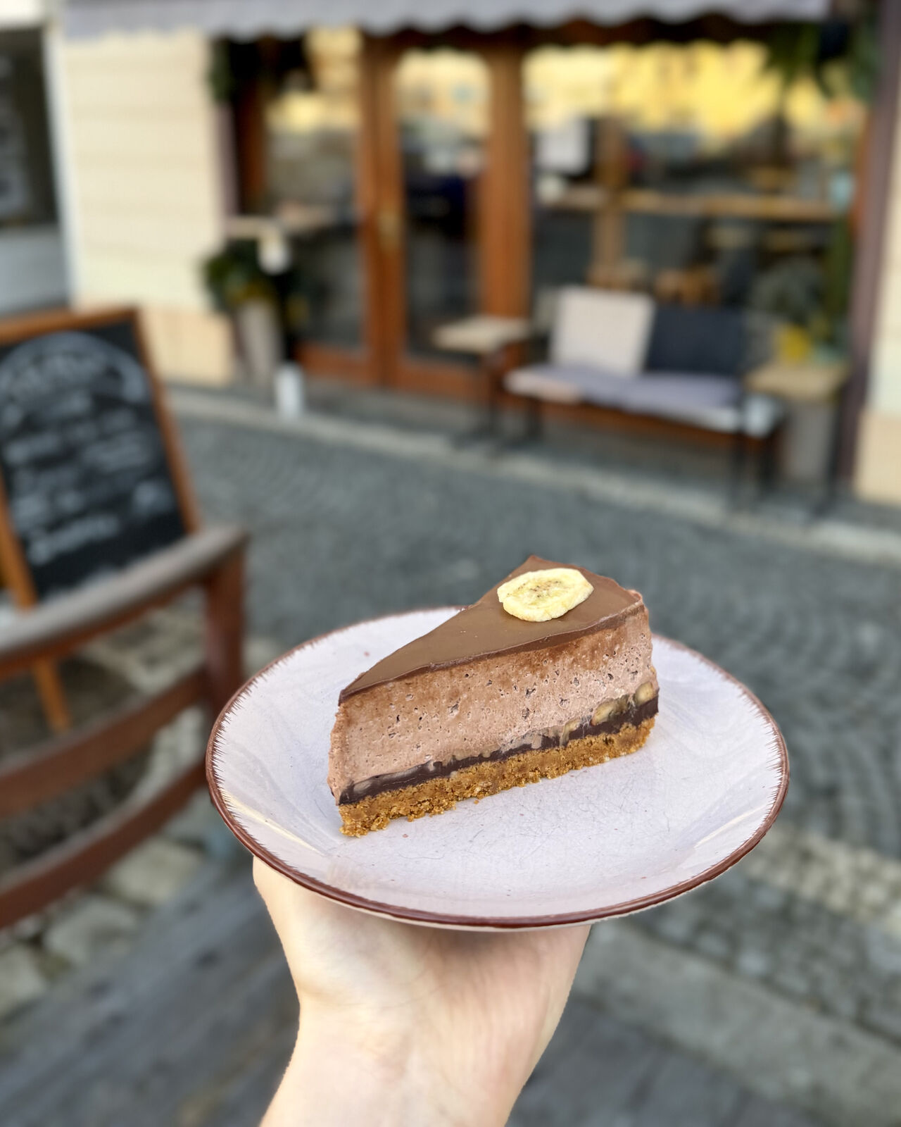 Čoko-banán cheesecake