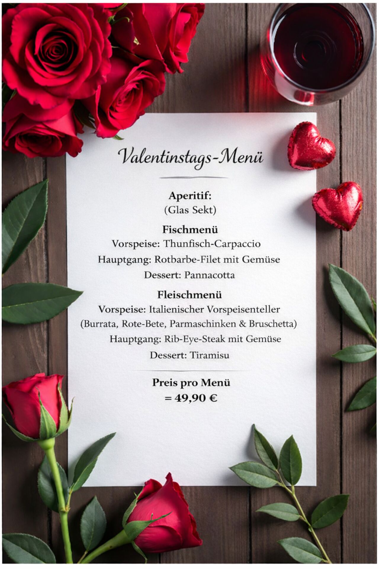 Valentinstags-Menü 🌹
