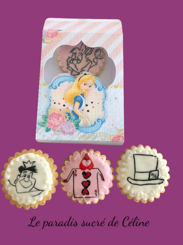 Biscuits sablés Alice aux Pays des Merveilles ! 