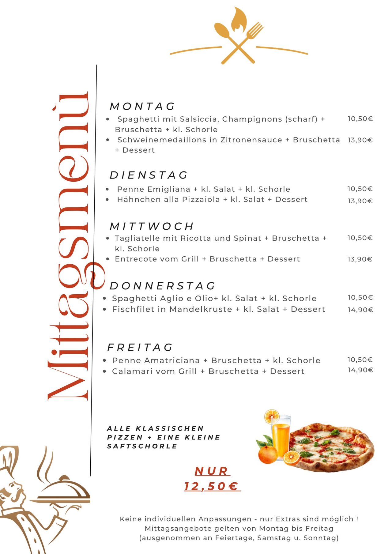 MITTAGSMENU