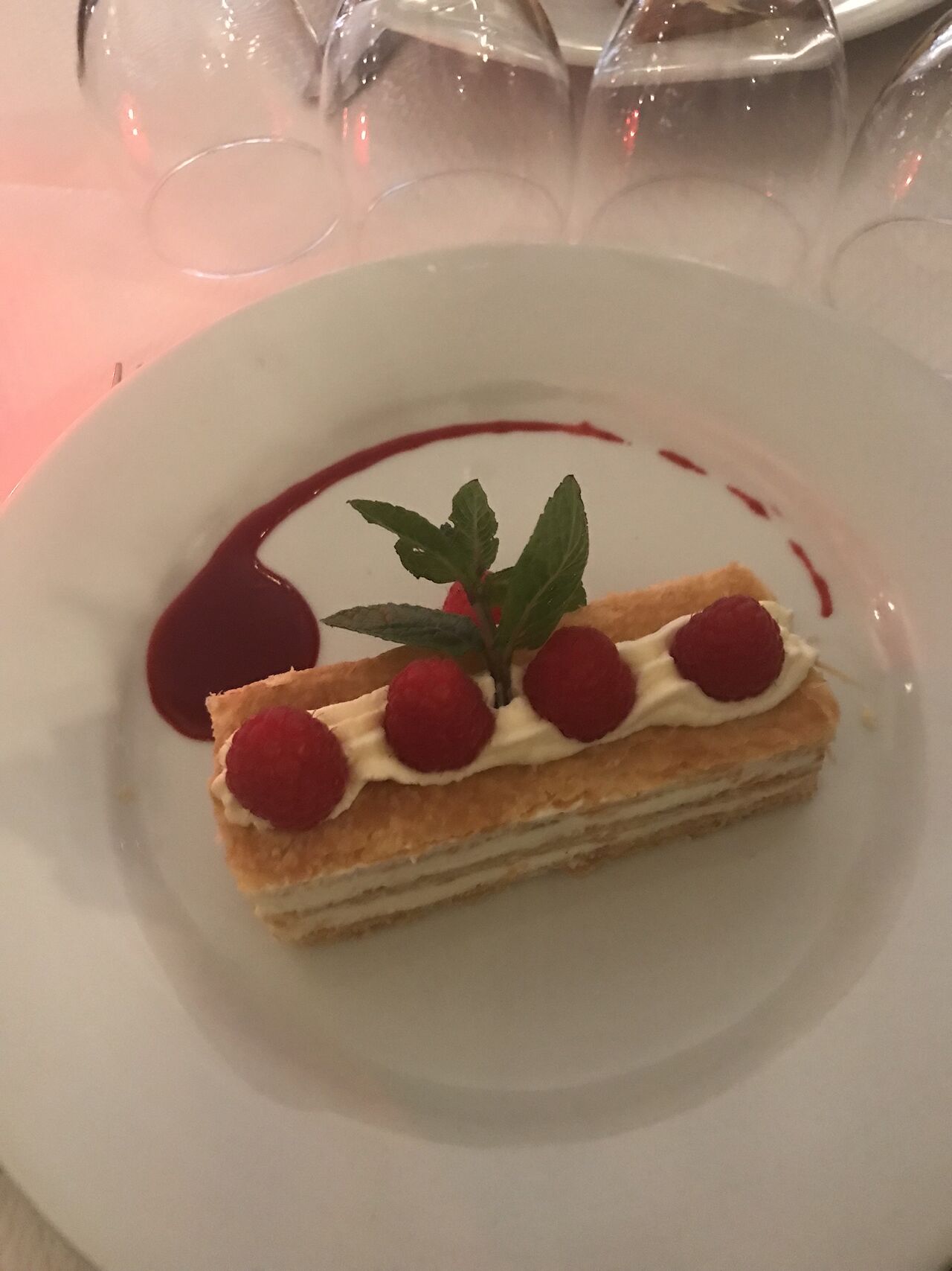 Mille-feuille au frambroise