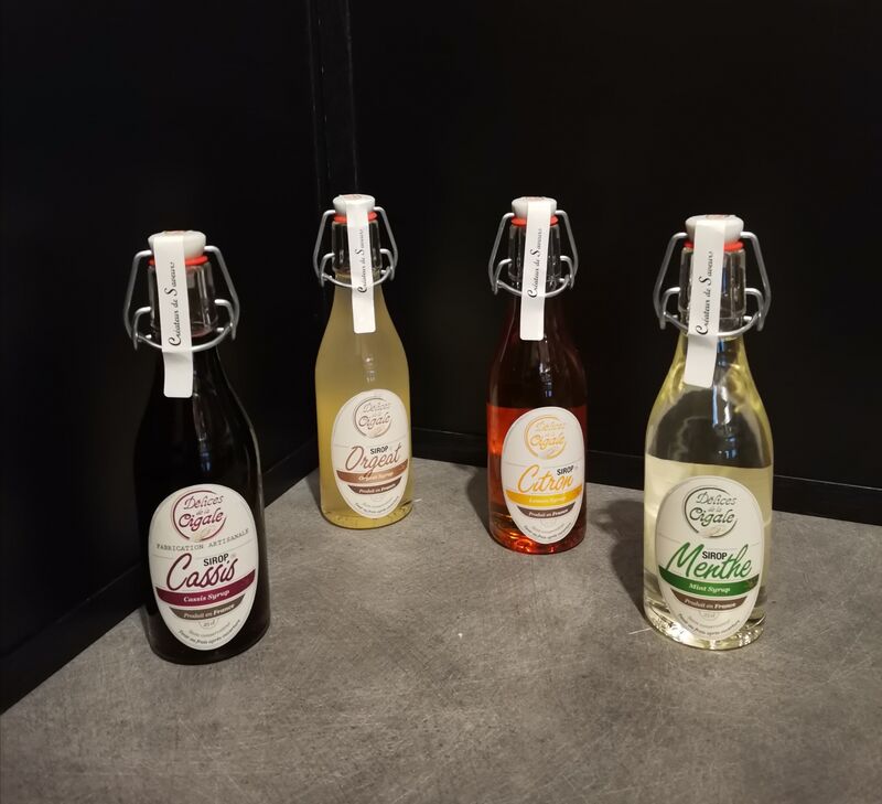 Sirops artisanaux 25cl différents parfums suite=6.50€ 