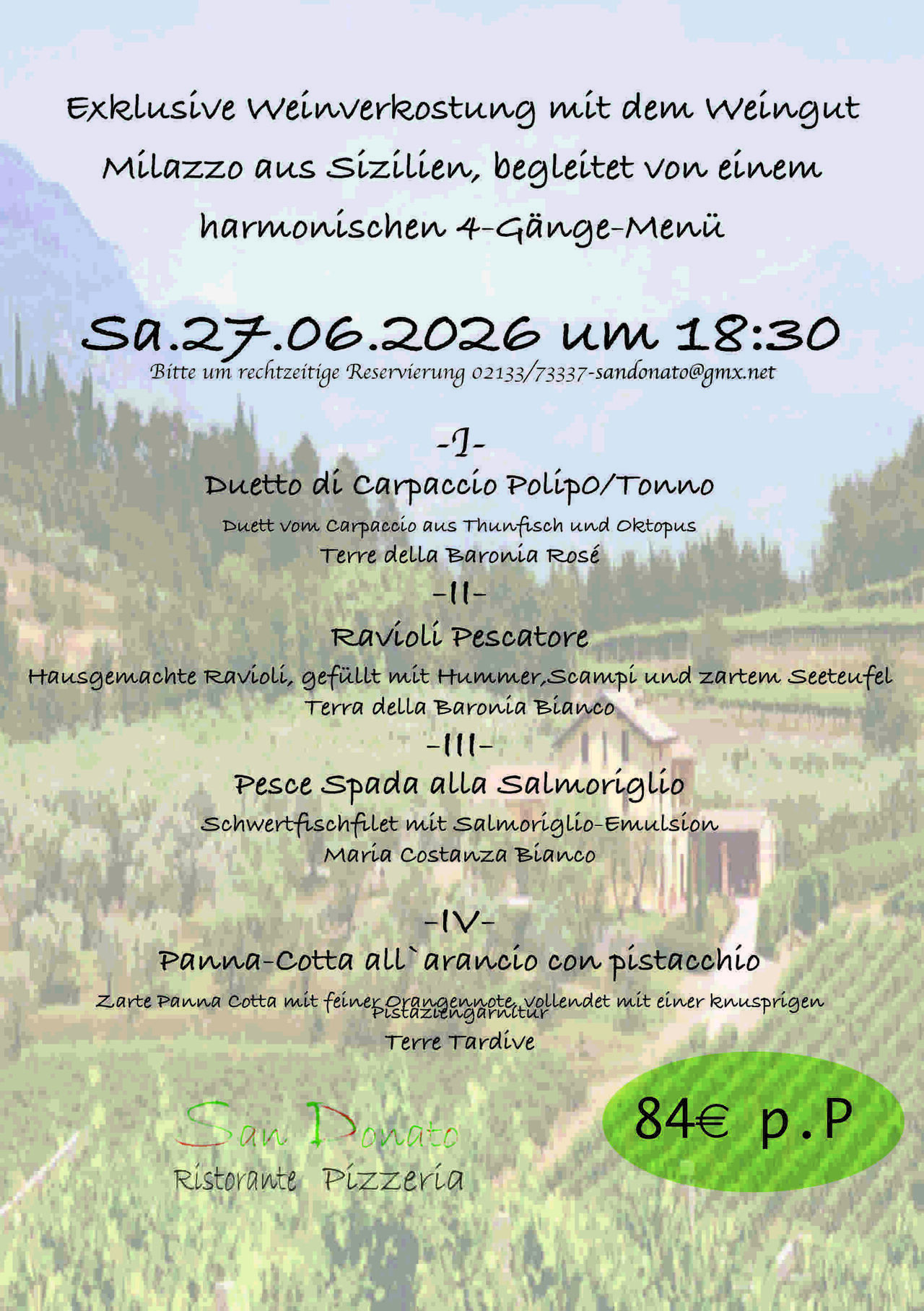 Weinverkostung 27.06.2026