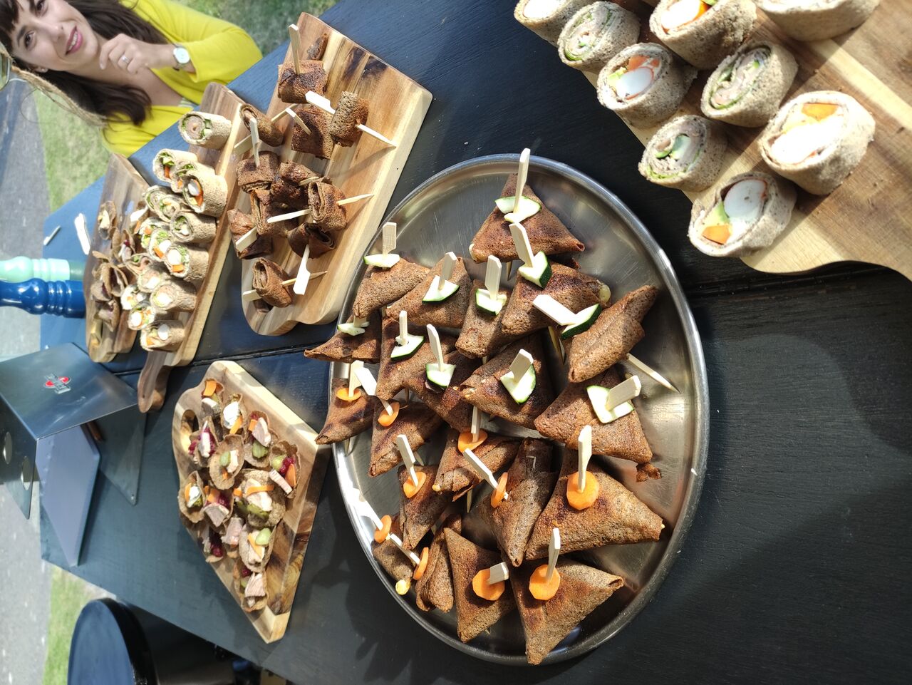 Mignardises salées de sarrasin..