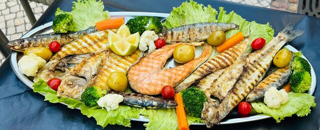 Mista de peixe grelhado