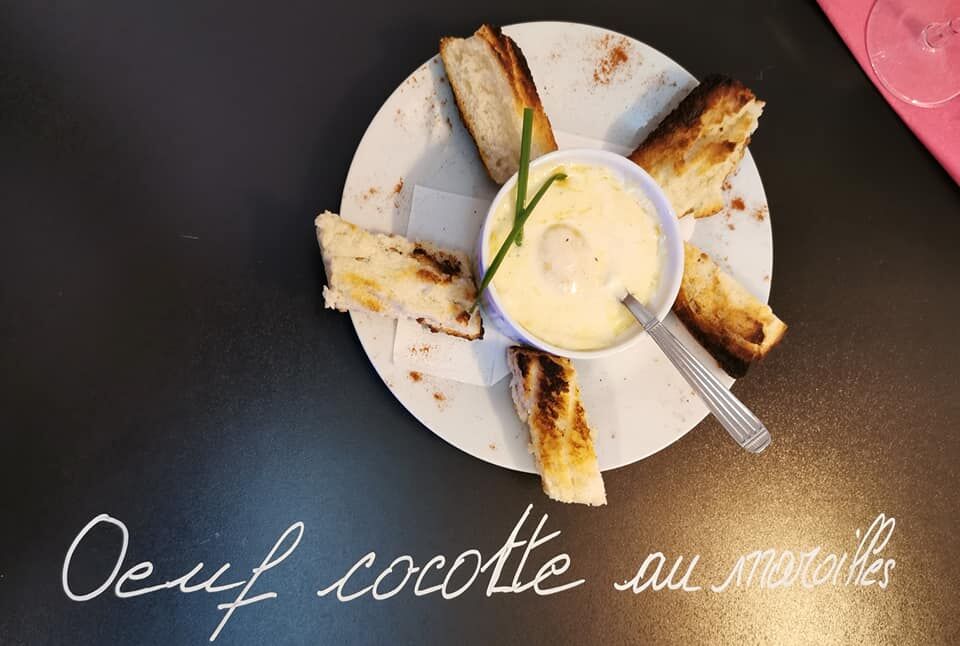 oeuf cocotte au Maroilles