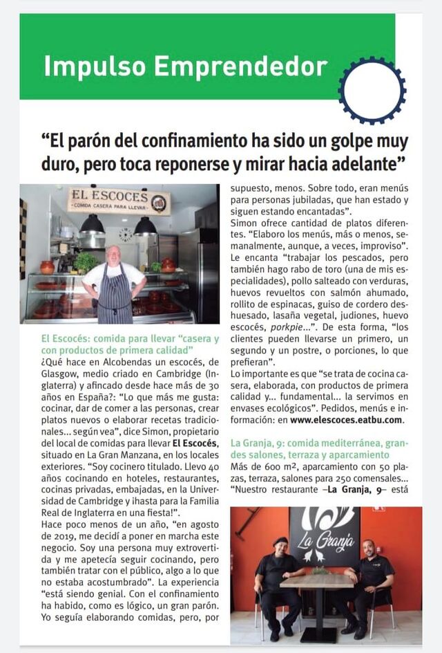 Artículo de El Escocés en la Revista 7 días