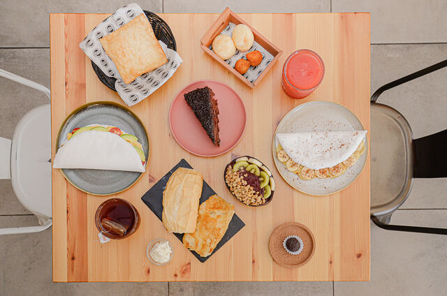 Tapiocas doces e salgadas