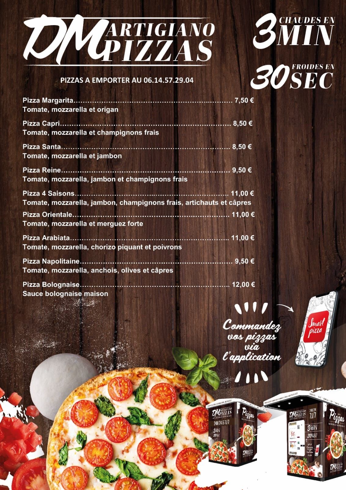 Notre Menu (page 1 sur 2)