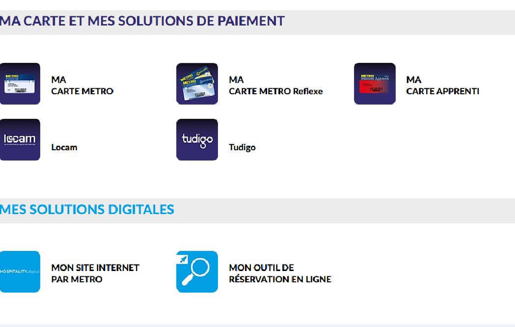 Voici différents services auxquels vous avez accès en étant client chez Métro!