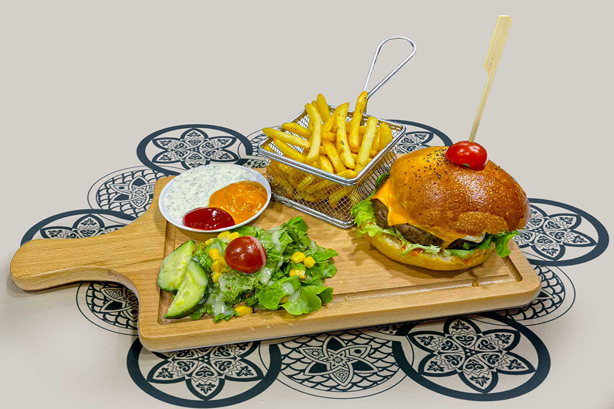 Une grande variété d'hamburgers