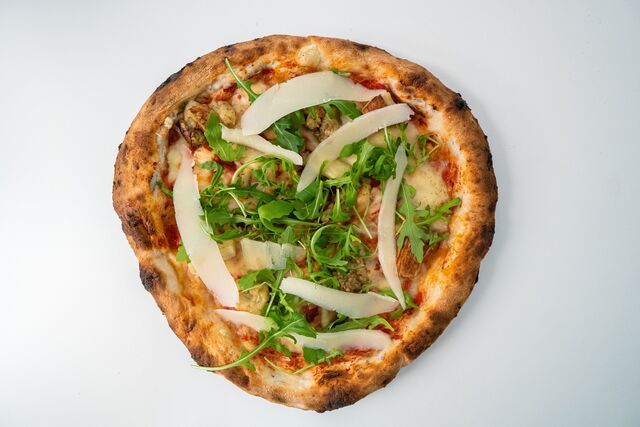 PIZZA MELANZANE A LA PARMIGGIANA.
