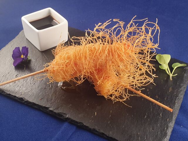 Pirulis de langostinos