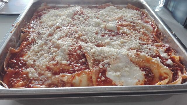 Lasagne prêt pour le four...