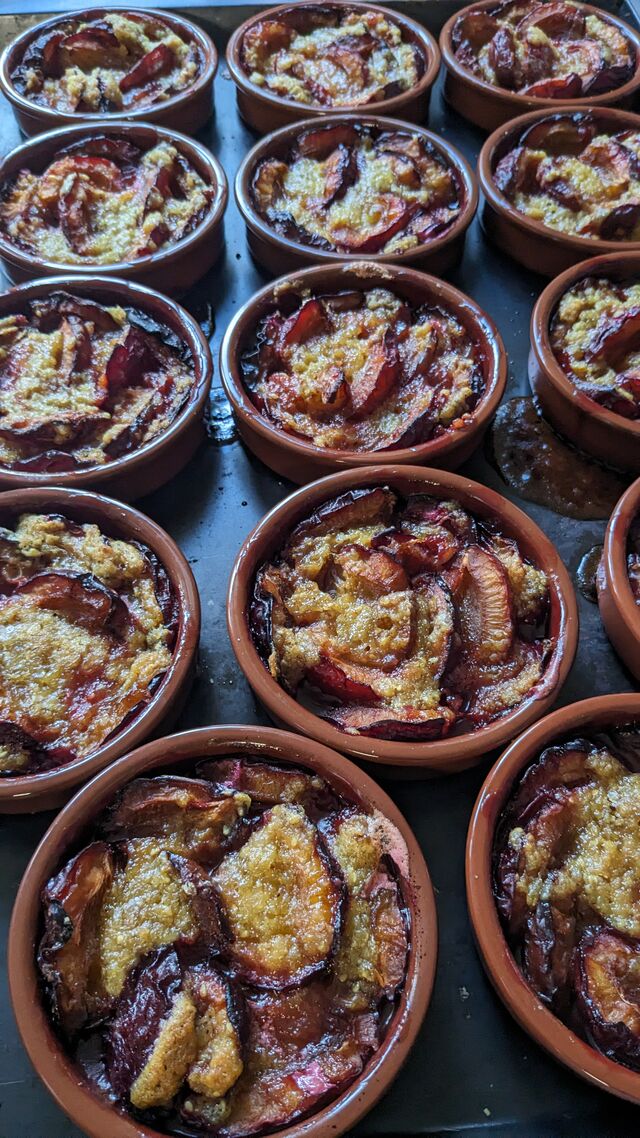 Gebackene Zwetschgen