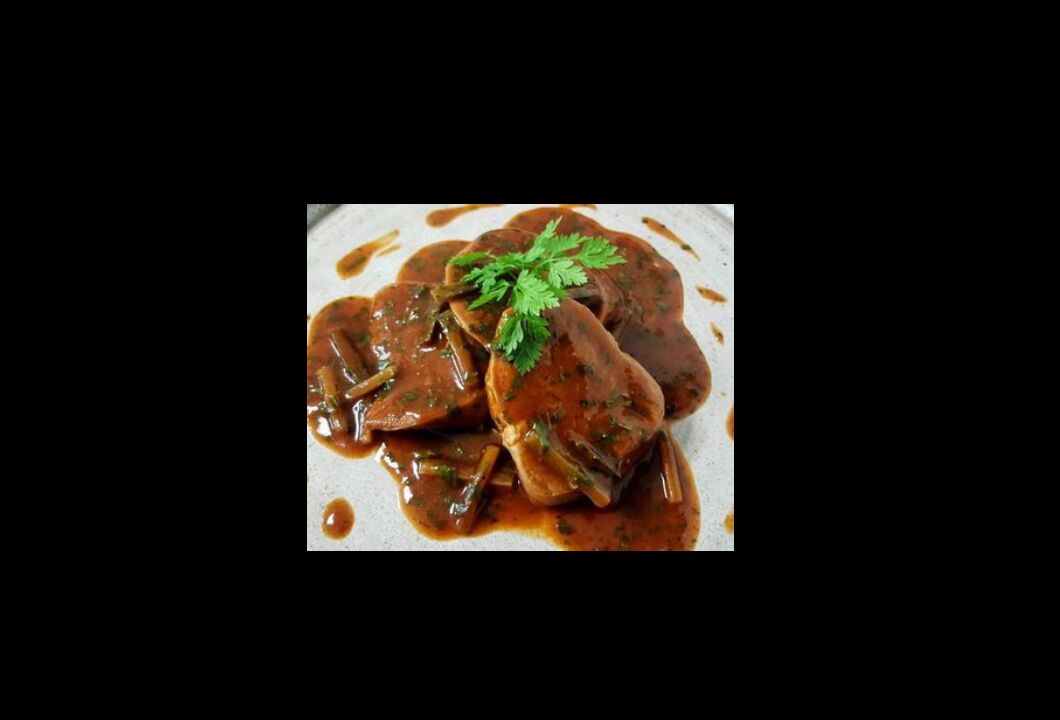 Langue de boeuf en sauce (lelan'omby saosy)