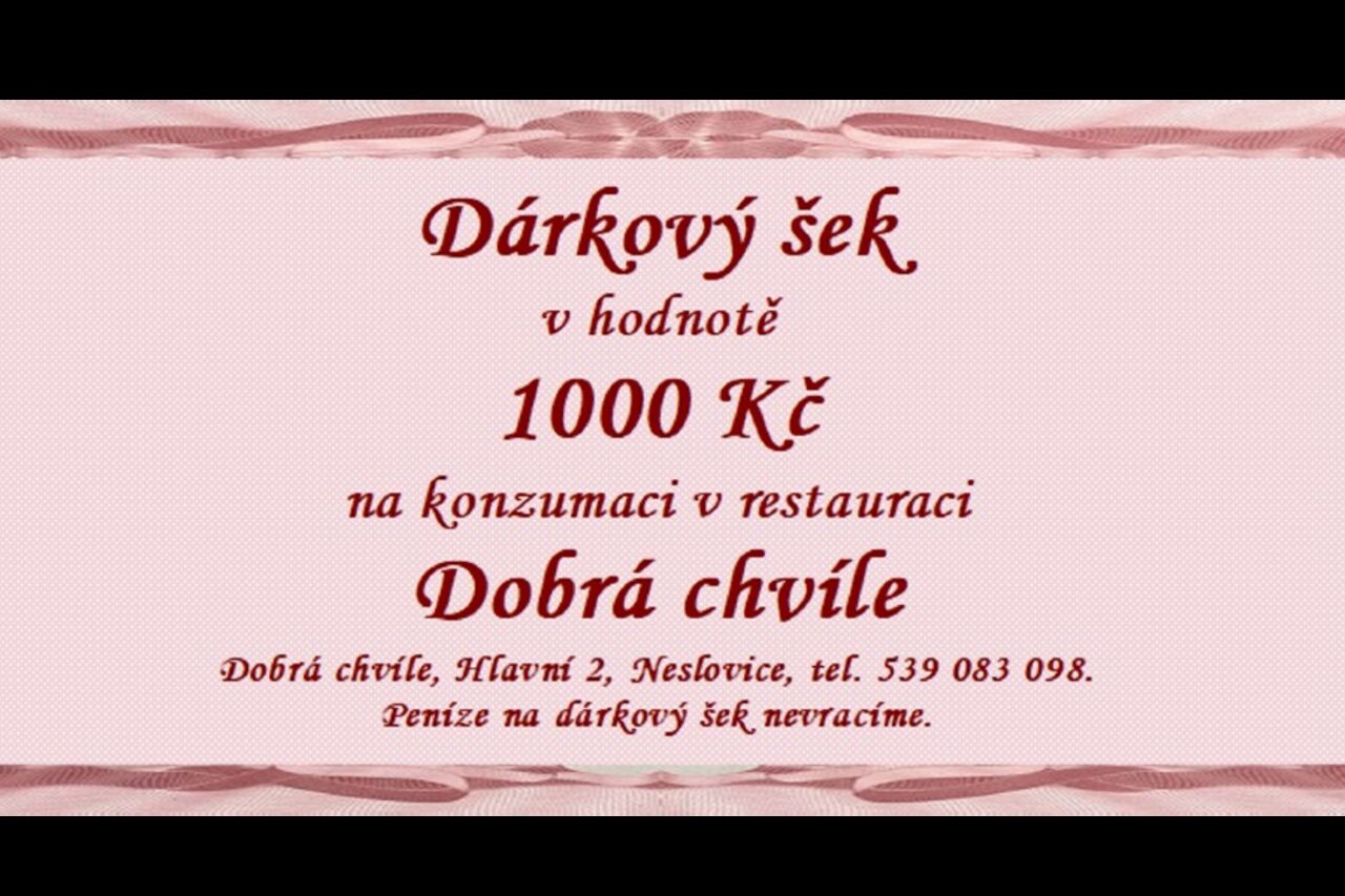 DÁRKOVÉ POUKAZY
