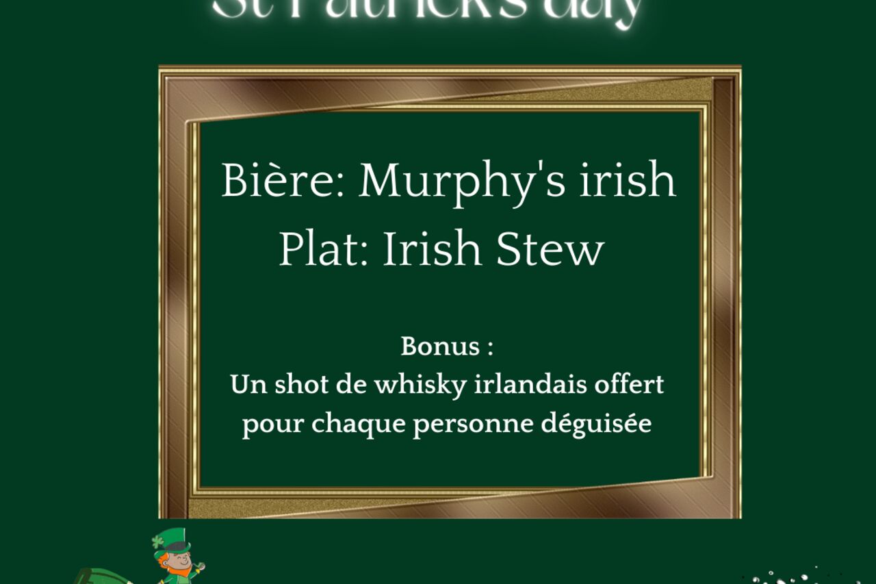 St Patrick's Day / Vendredi 17 mars 2023