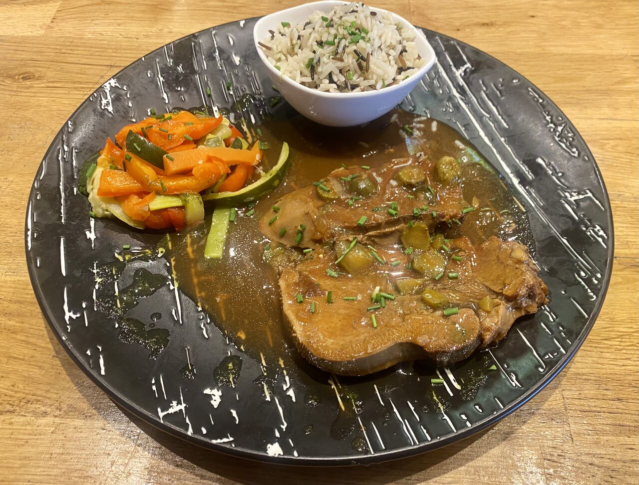 Langue de bœuf sauce piquante