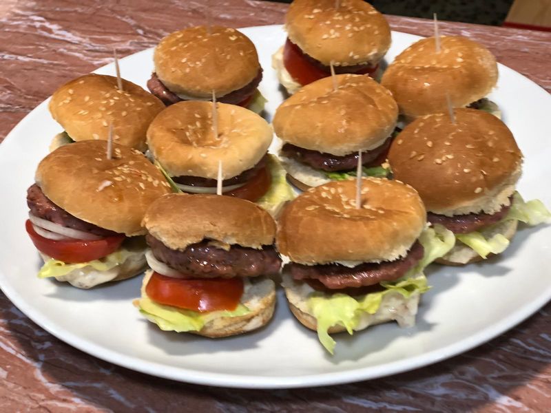 Mini hamburguesas de buey
