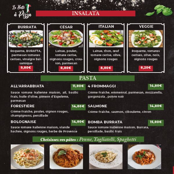 Nos Salades & Pastas