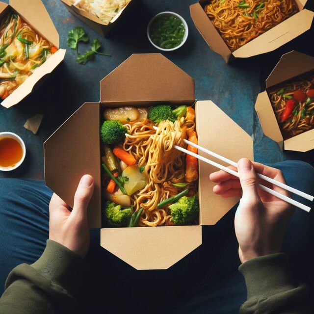 Makaron chiński z warzywami - pyszne danie pełne świeżych, chrupiących warzyw i delikatnego makaronu.