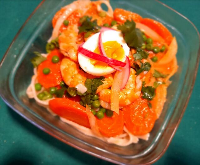 Ramen de volaille crevette