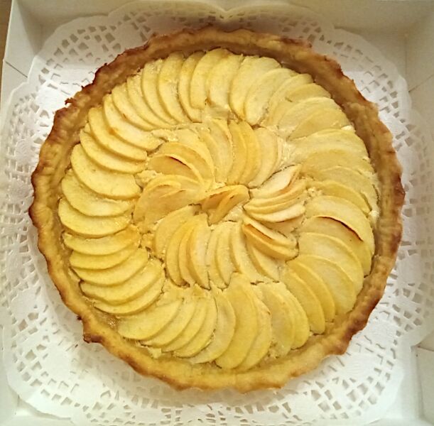 Tarte aux pommes bio