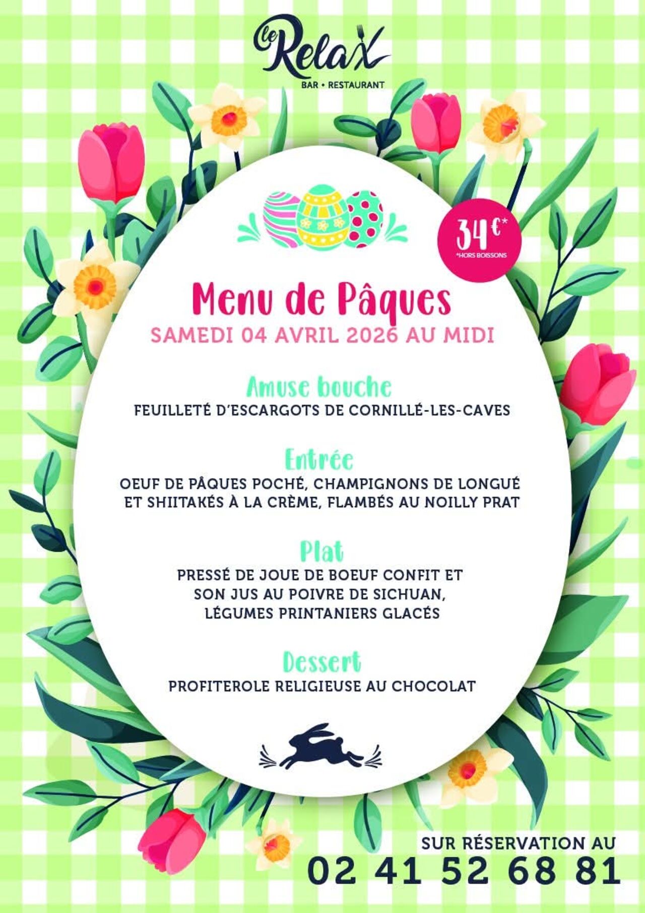 Déjeuner de Pâques - samedi 04 avril 2026