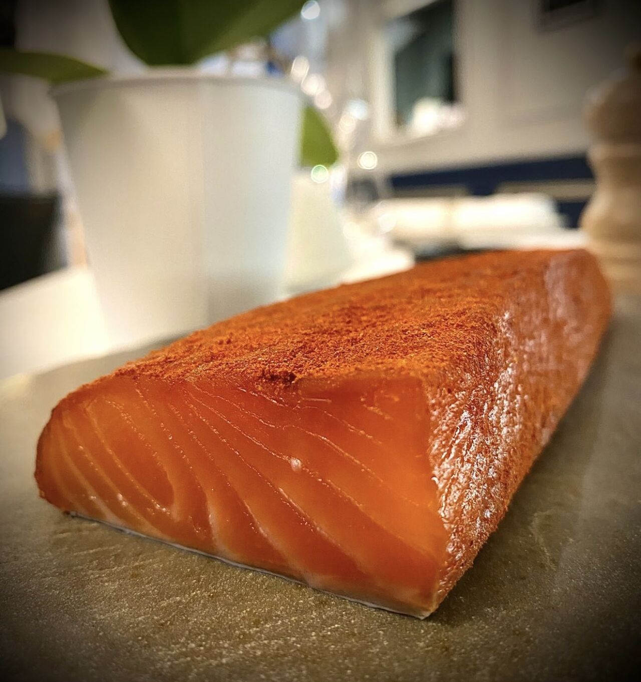 Gravlax de saumon au paprika fumé