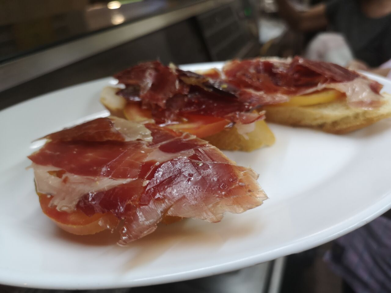 Tostás de jamón ibérico 