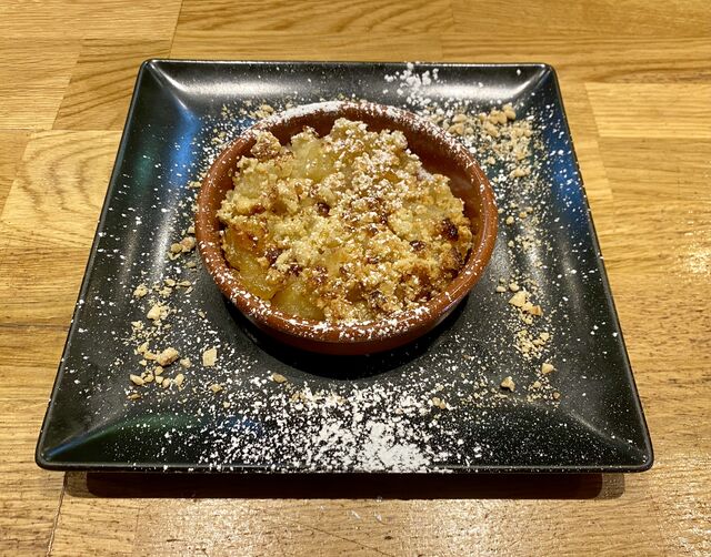 Crumble aux pommes et poires
