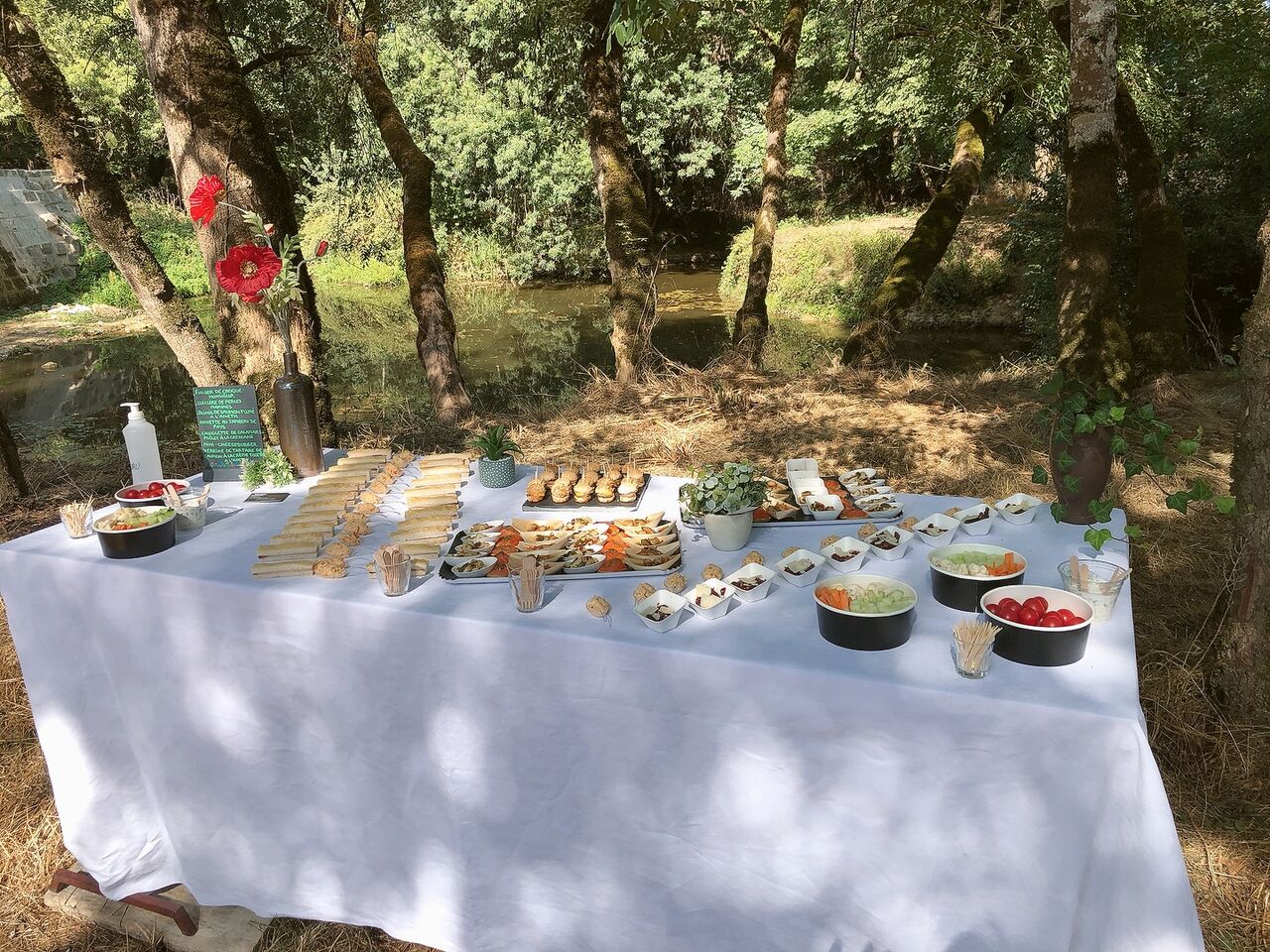 Cocktail d'inauguration du pont romain au FRÉCHOU (47)