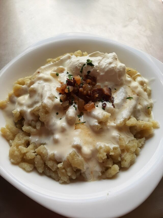 Bryndzové halušky.