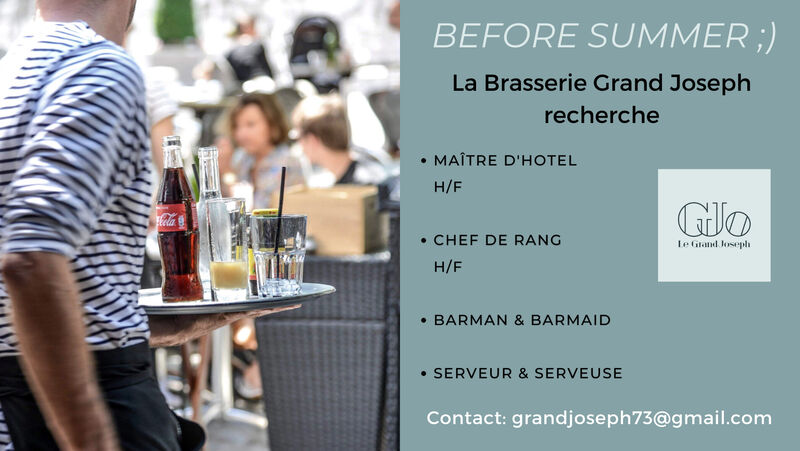 Nous préparons la reprise... bientôt, on espère!
CDI et CDD, temps complets, coupures et continues.
